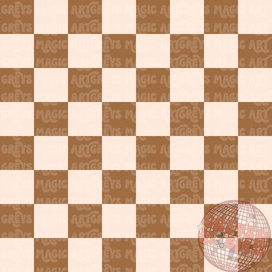 Neutral Checkered Fall Snapbacks Coord Seamless File
