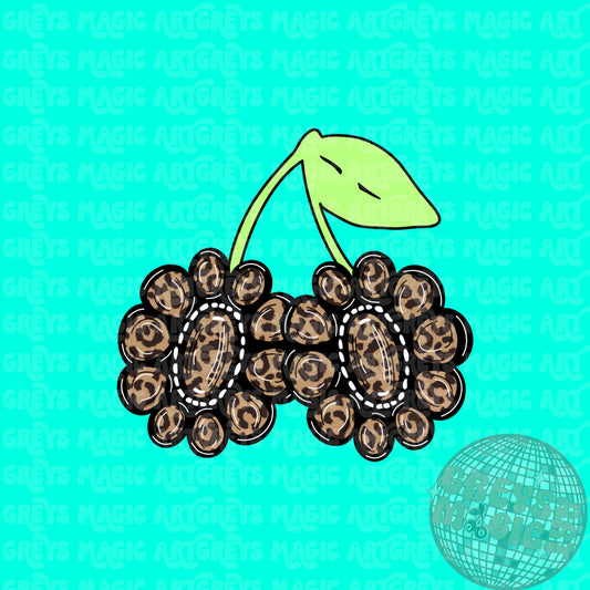 Cheetah Concho Cherries PNG