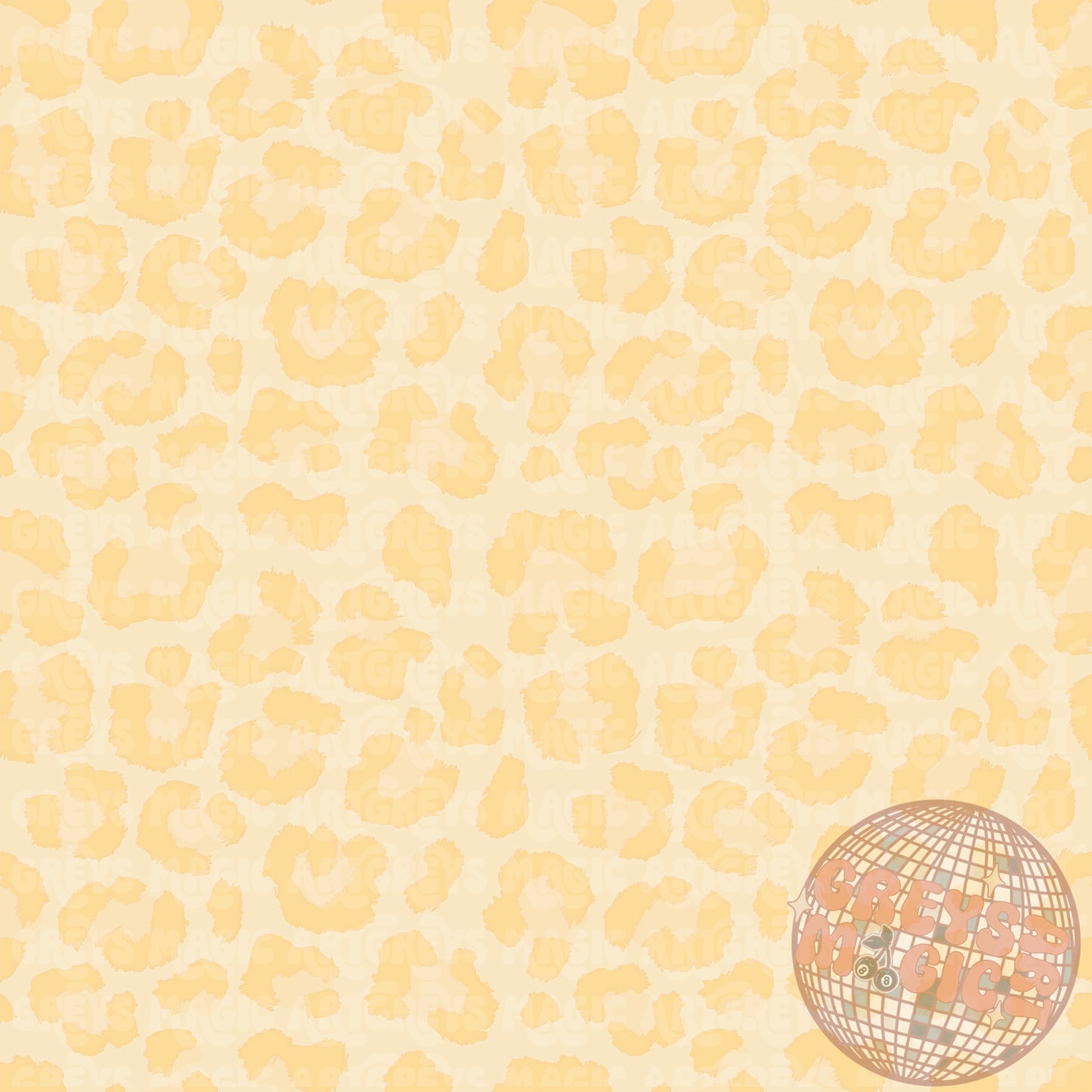 Spring Yellow Cheetah Seamless File