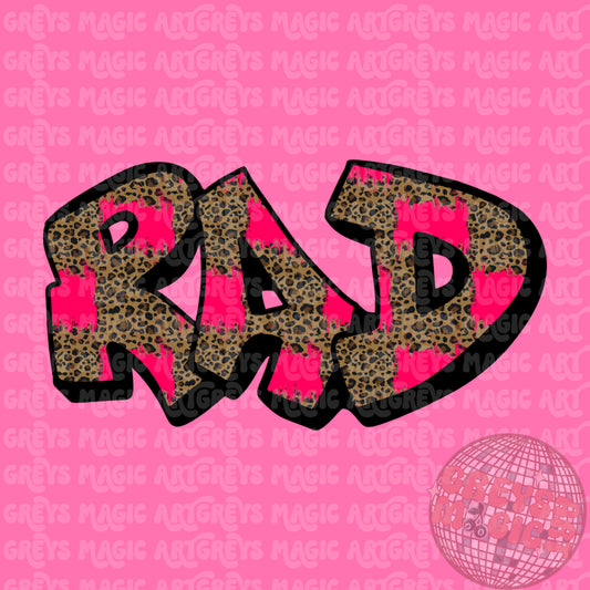 Rad Pink Cheetah PNG