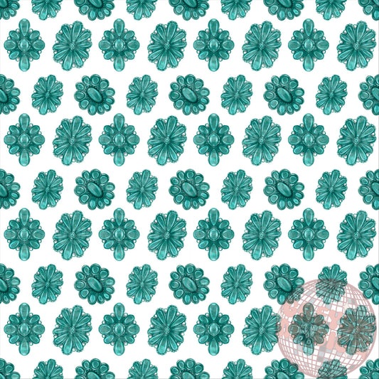 Blue And White Conchos Seamless File