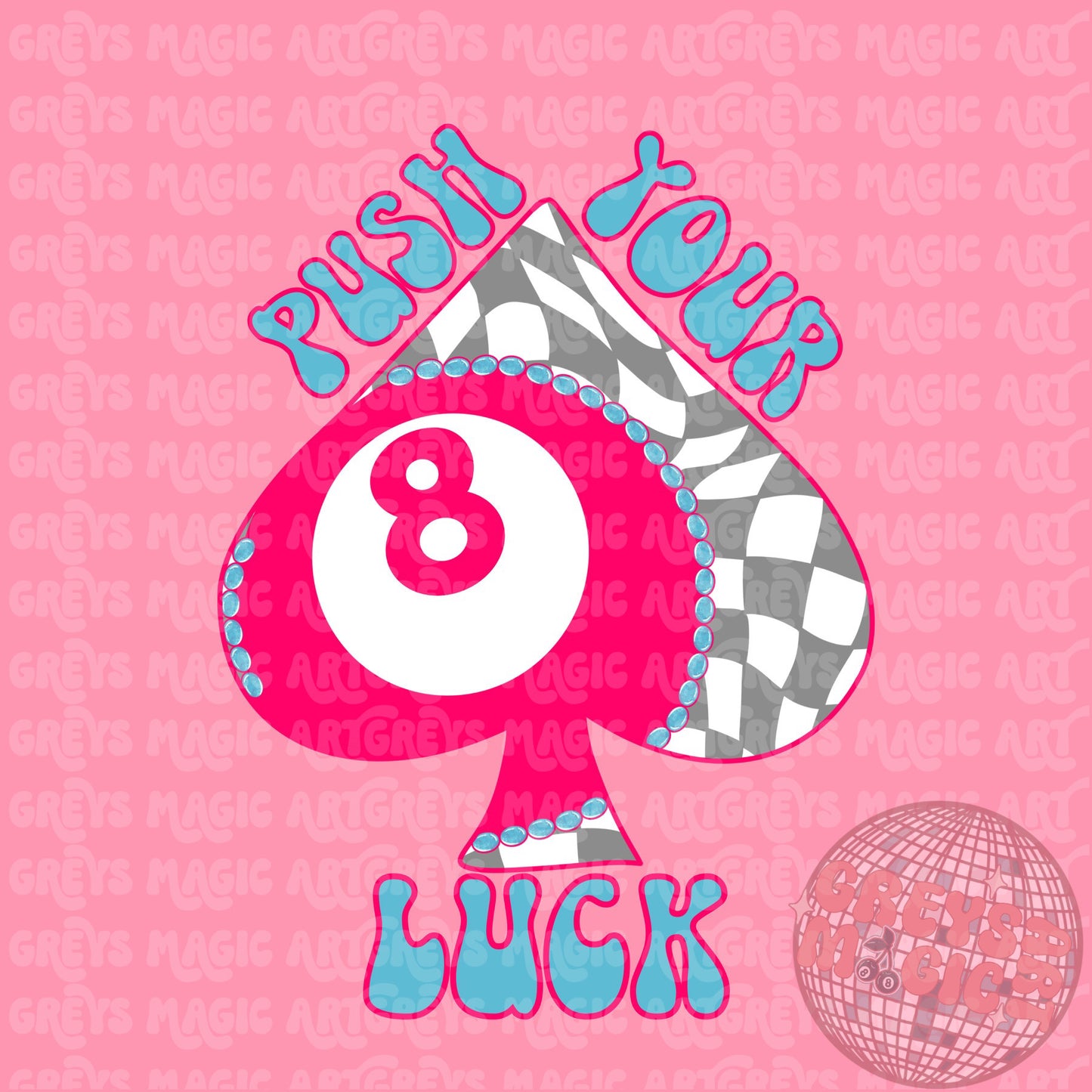 Pink Push Your Luck PNG