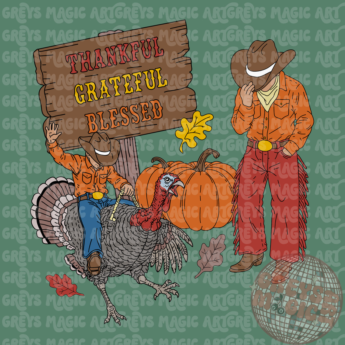 Cowboy Turkey PNG