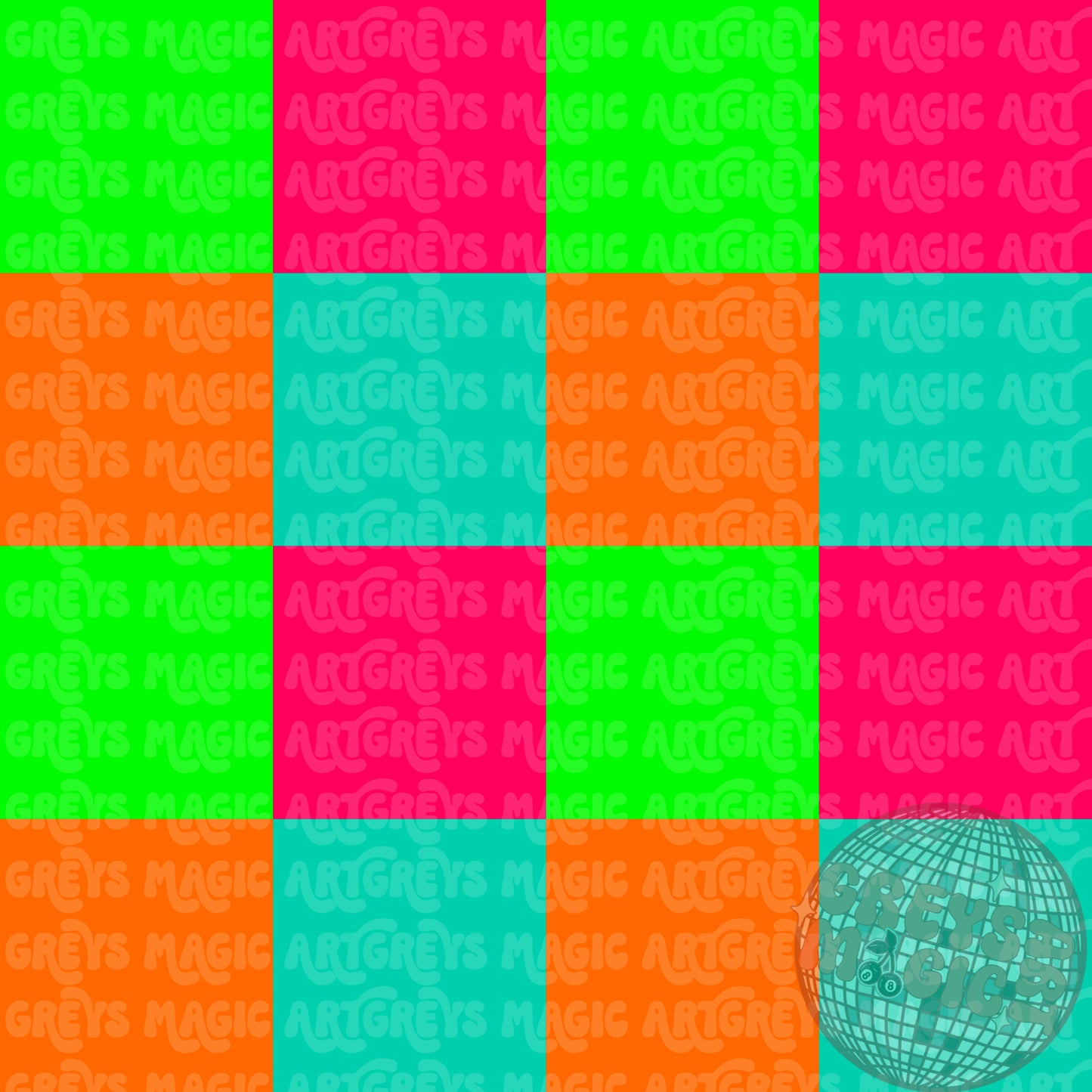 Neon Checkered Seamless File