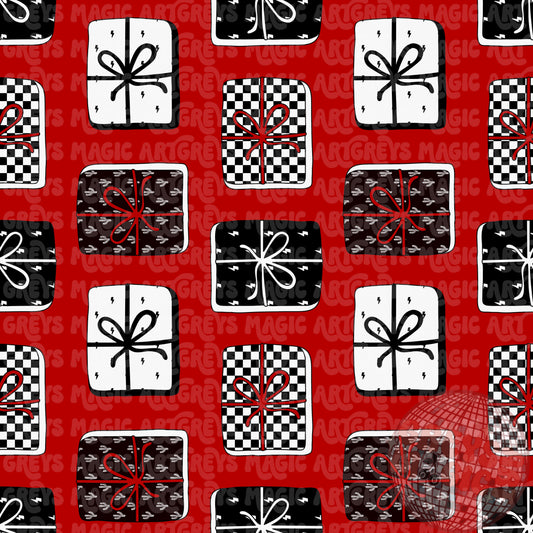 Retro Checkered Presents Seamless File