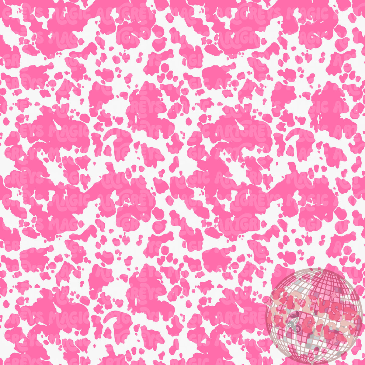 Pink And White Cowprint Praise Holy Bible Coord Seamless File