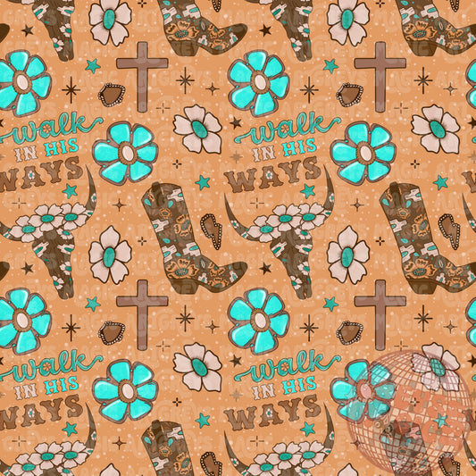 Western Walk In His Ways Seamless File