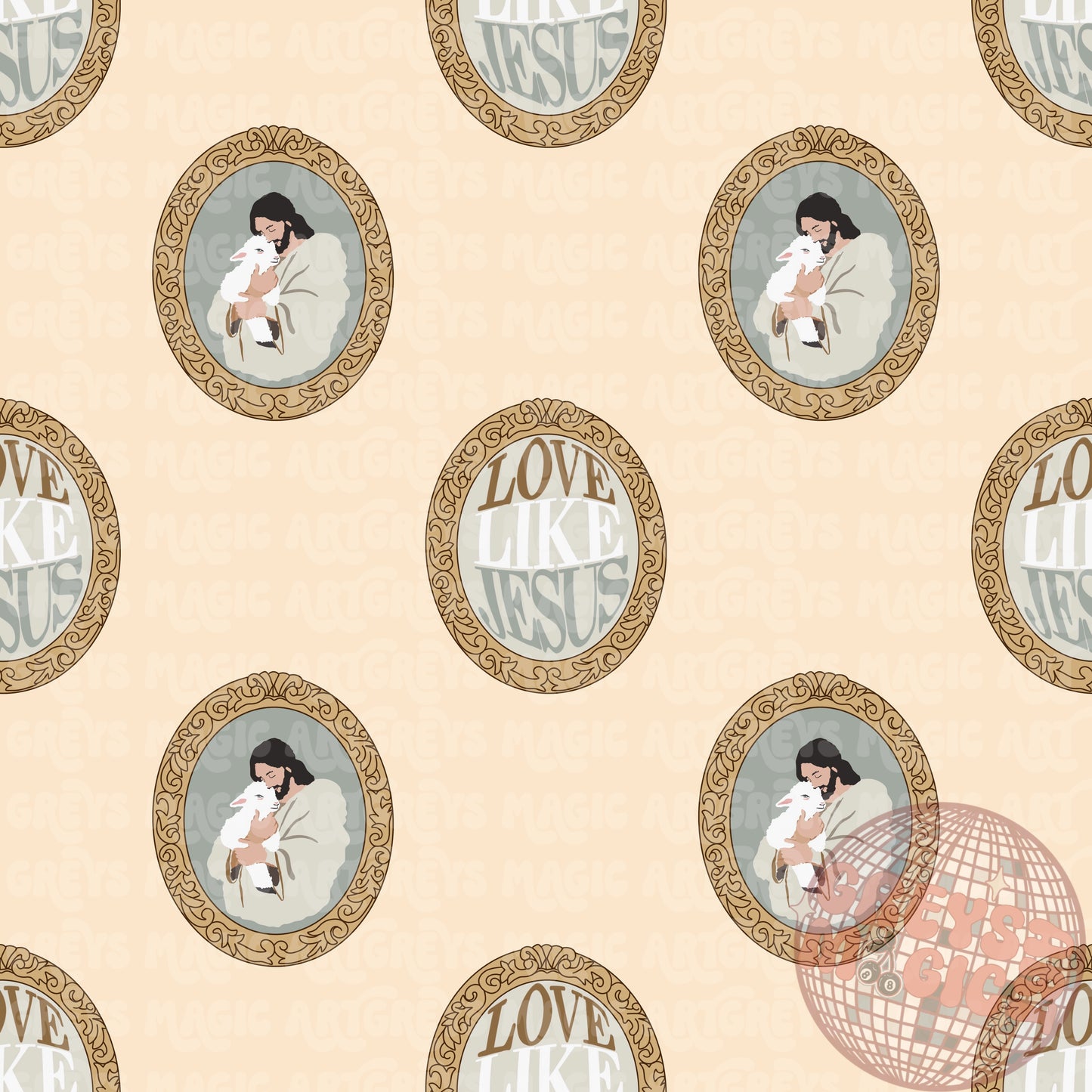 Love Like Jesus Mirror Seamless File