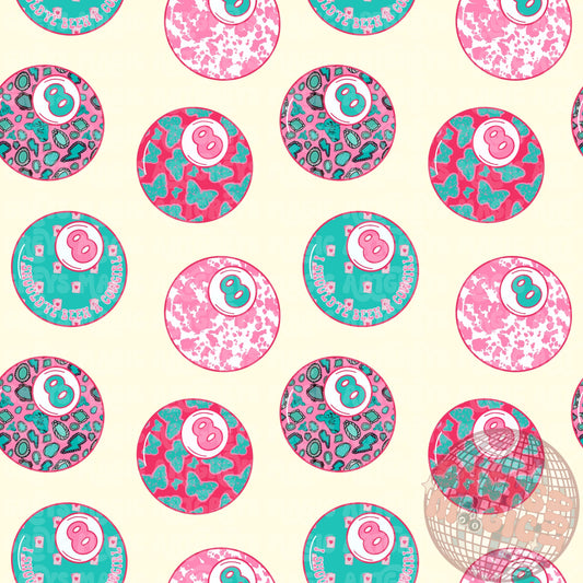 Pink/Turquoise Western 8ball Seamless File