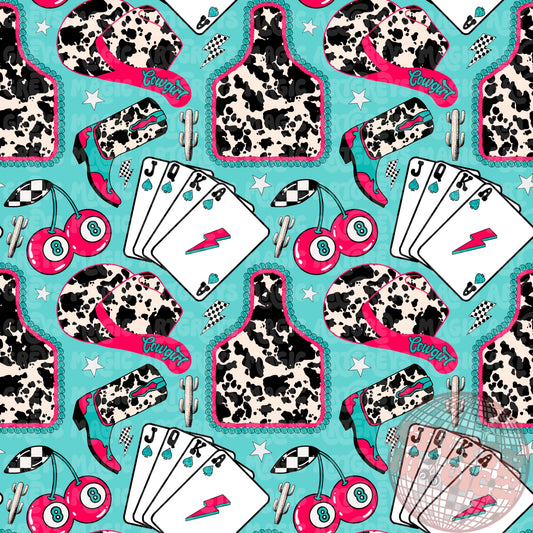 Cowhide Cowgirl Mashup Seamless File
