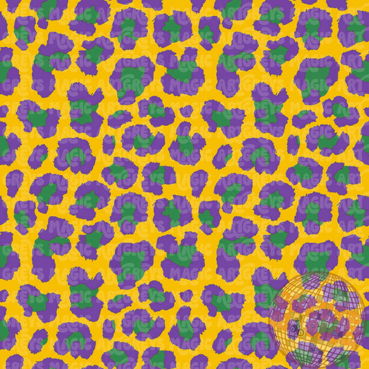 Mardi Gras Leopard Seamless File
