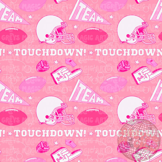 Pink Football Seamless File