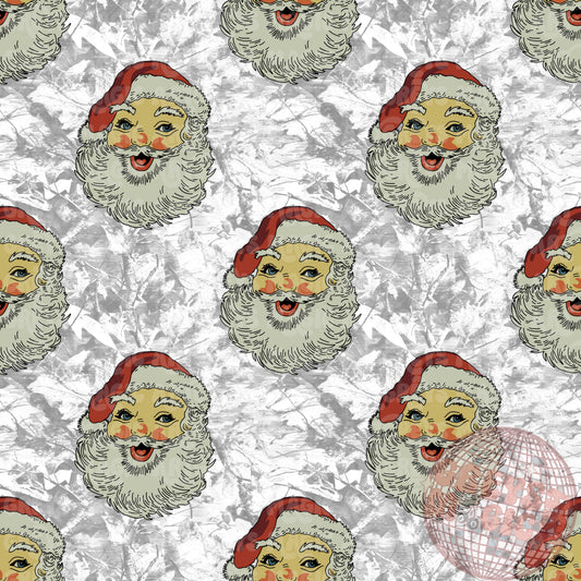 Grey Camo Vintage Santa Seamless File