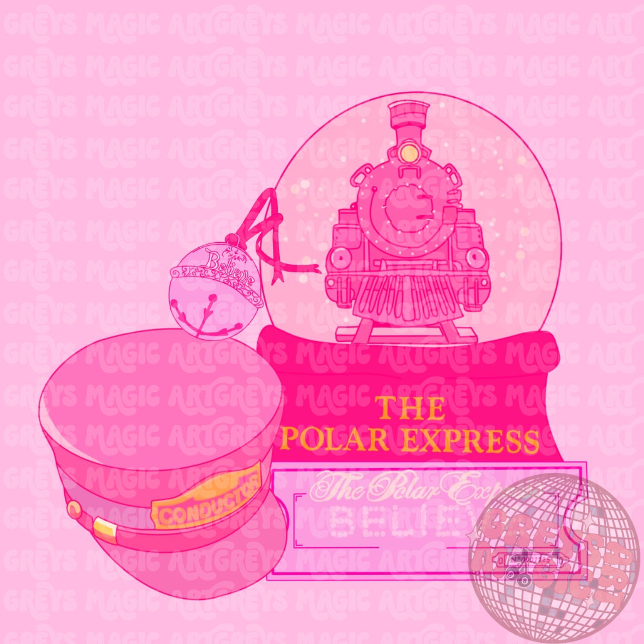 Pink Train PNG – Grey’s Magic Art