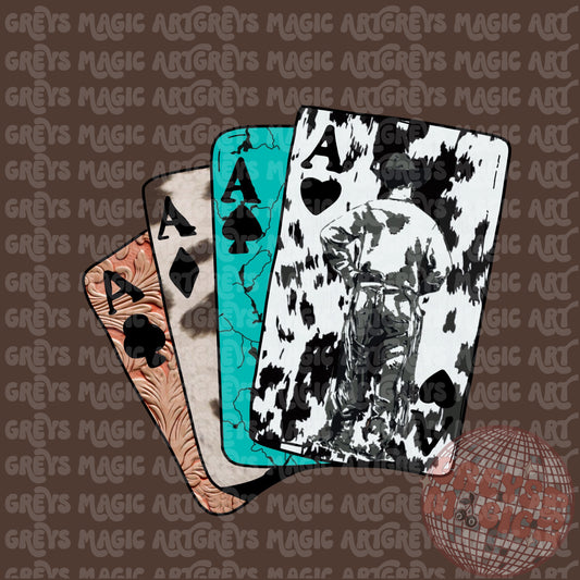 Cowboy Playing Cards PNG