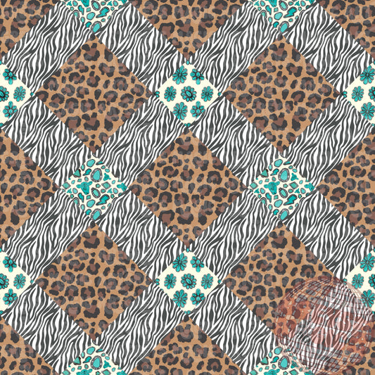 Animal Western Concho Diamonds Seamless File