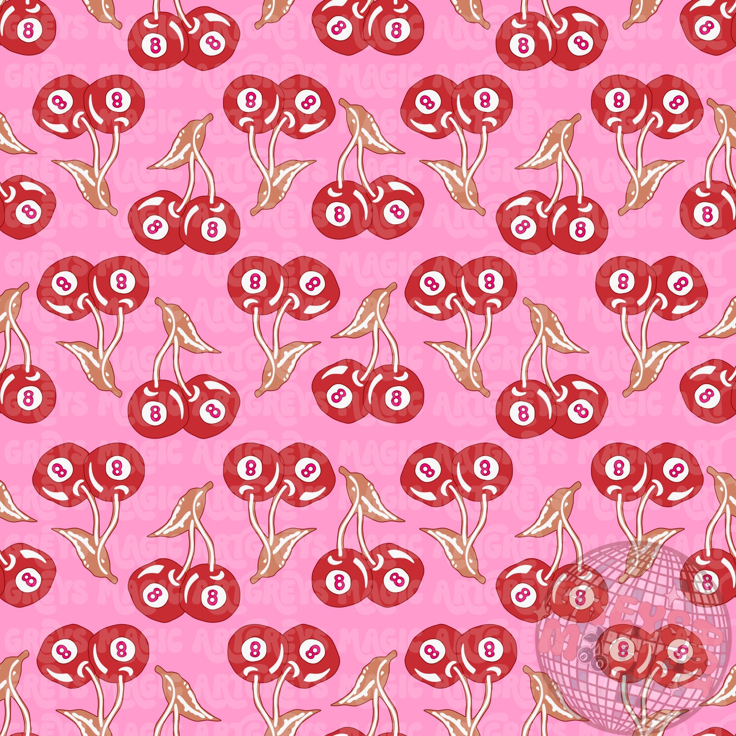 Vday Cherry 8balls Seamless File