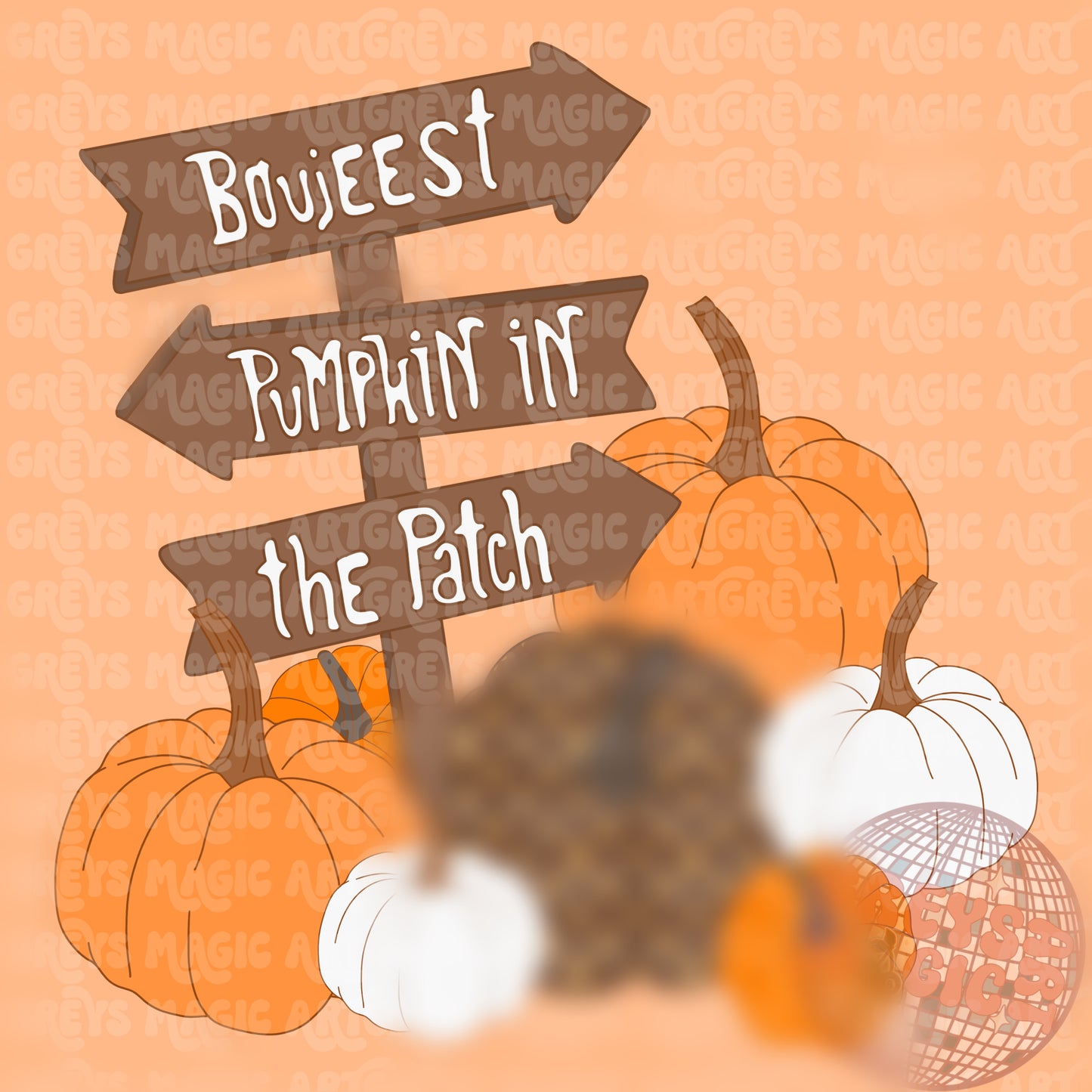 Boujeest Pumpkin In The Patch PNG