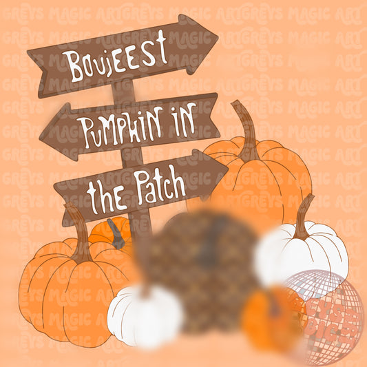 Boujeest Pumpkin In The Patch PNG