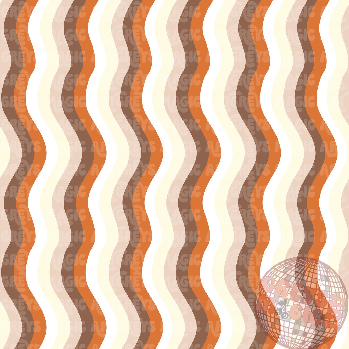 Fall Groovy Lines Seamless File