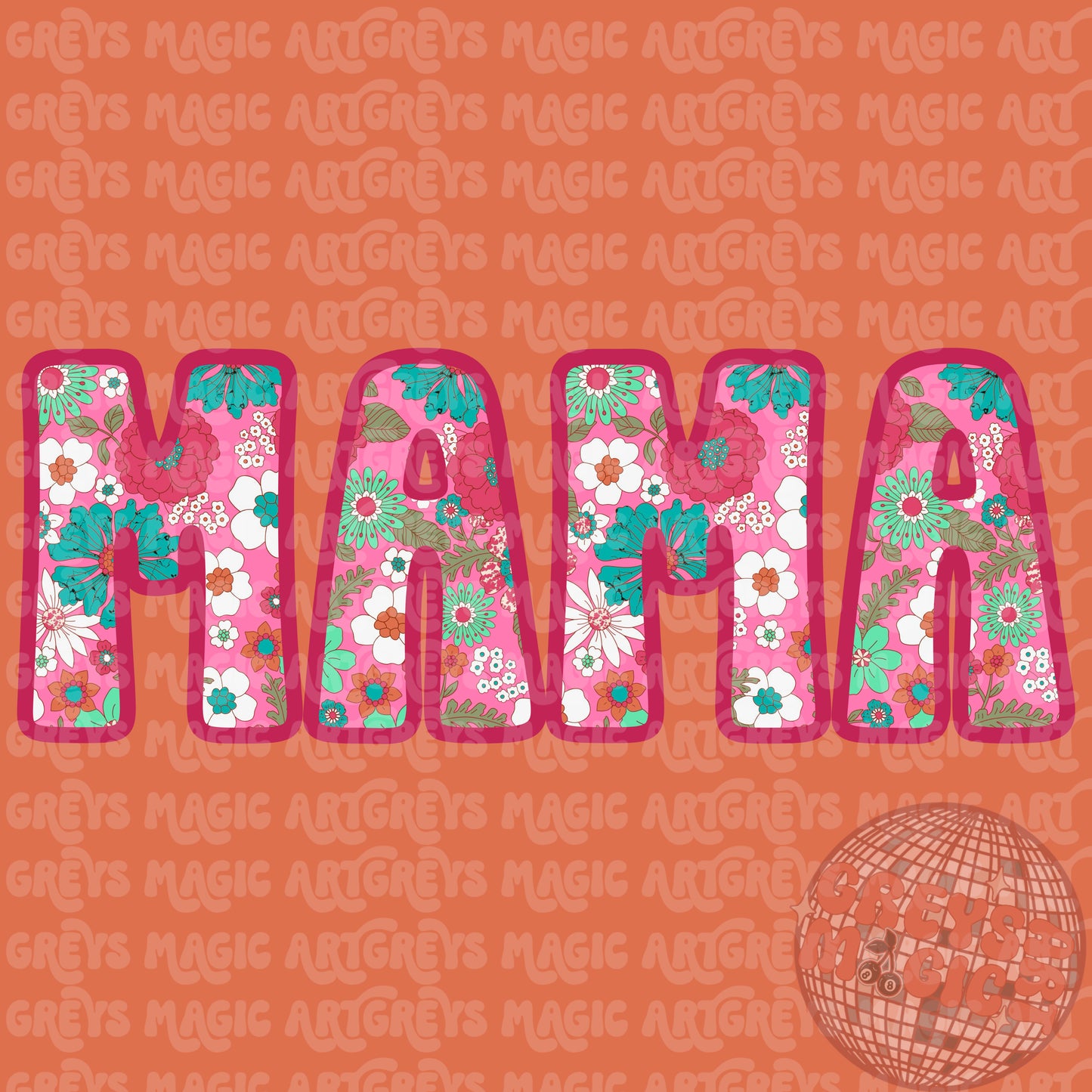Mama Floral PNG