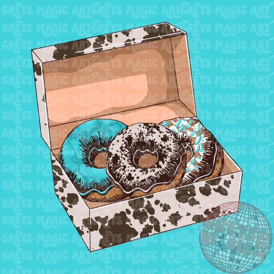 Western Donut Box PNG