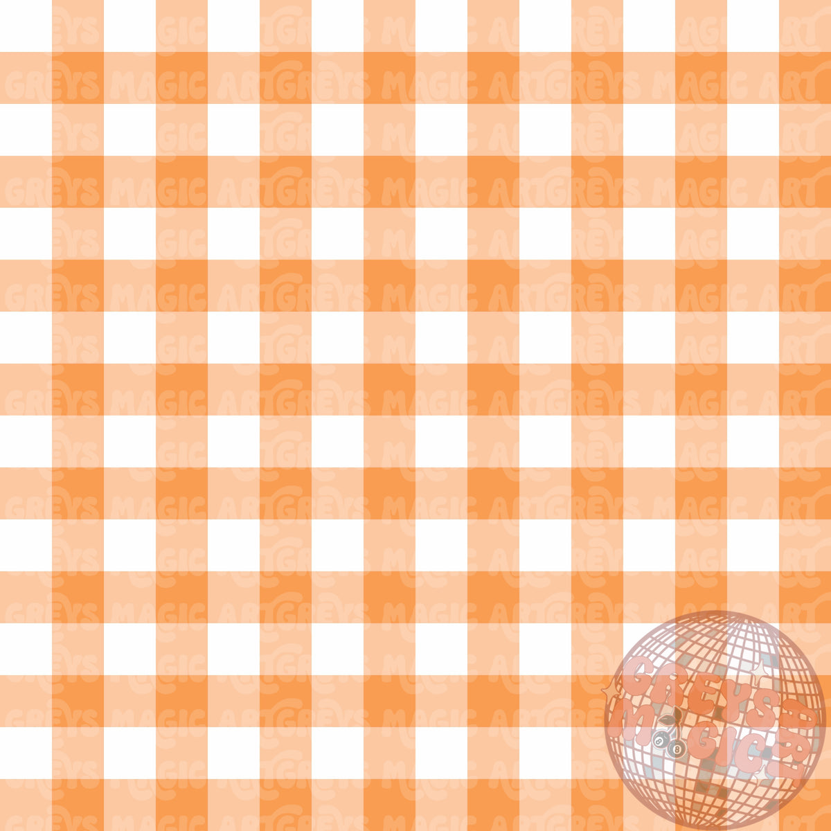 Orange Gingham Seamless File