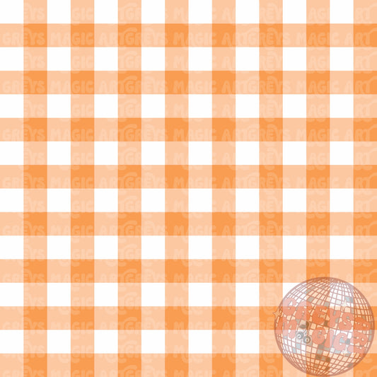 Orange Gingham Seamless File