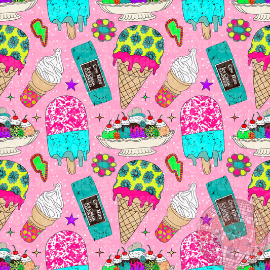 Western Ice Cream Summer Seamless File