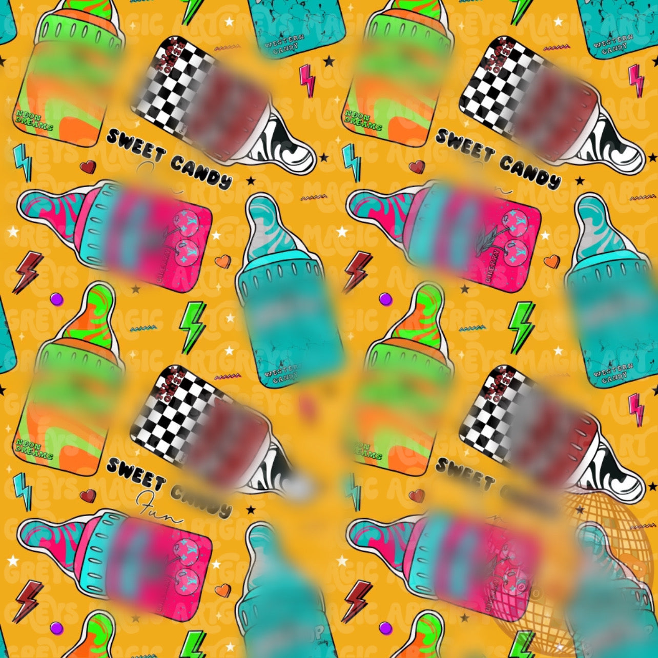 Sweet Candy Fun Seamless File