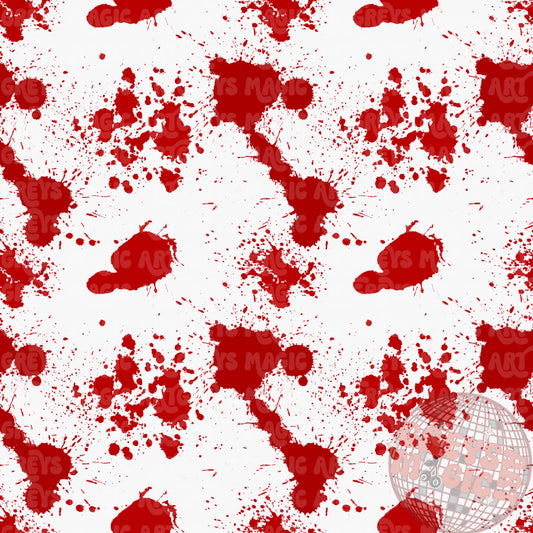 Blood Splatter On White Seamless File