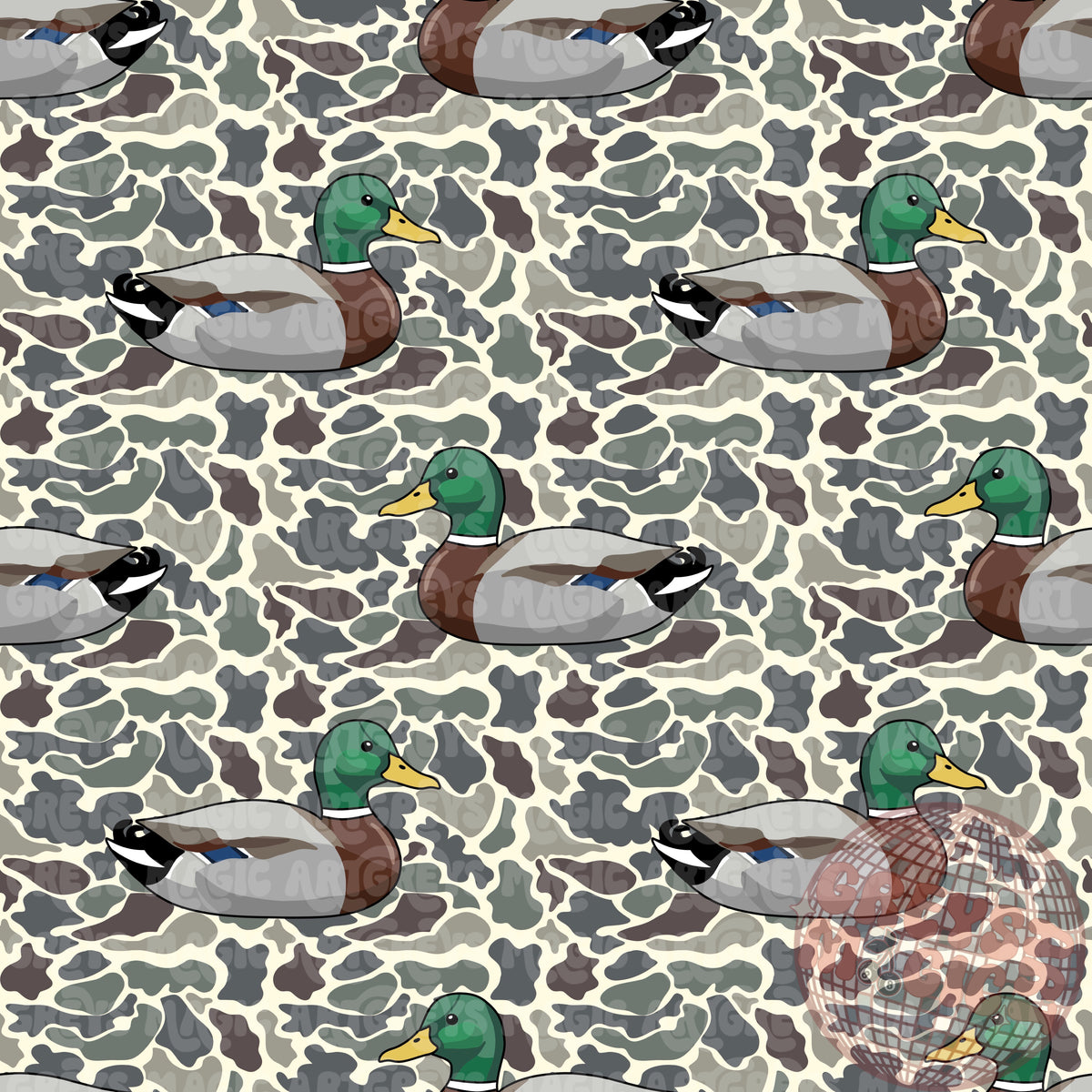 Mallard Ducks Camo Seamless File