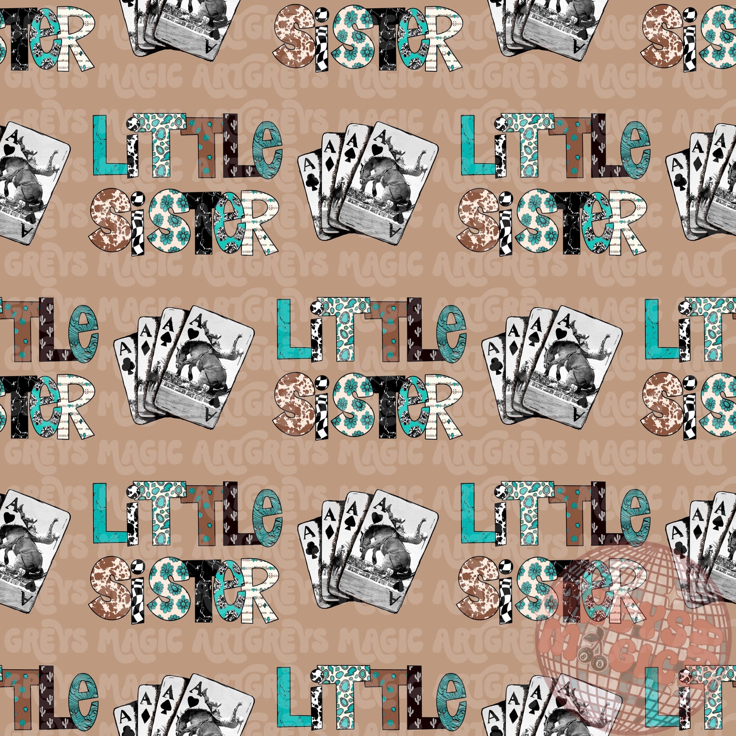 Western Little Sister Seamless File