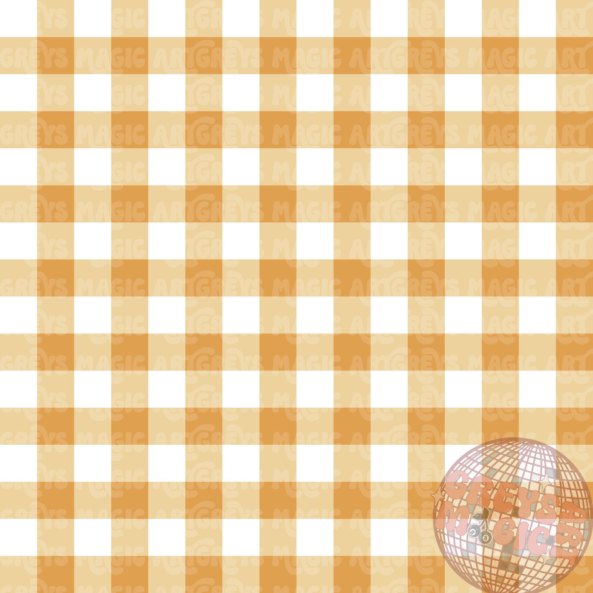 Mustard Yellow Gingham Seamless File