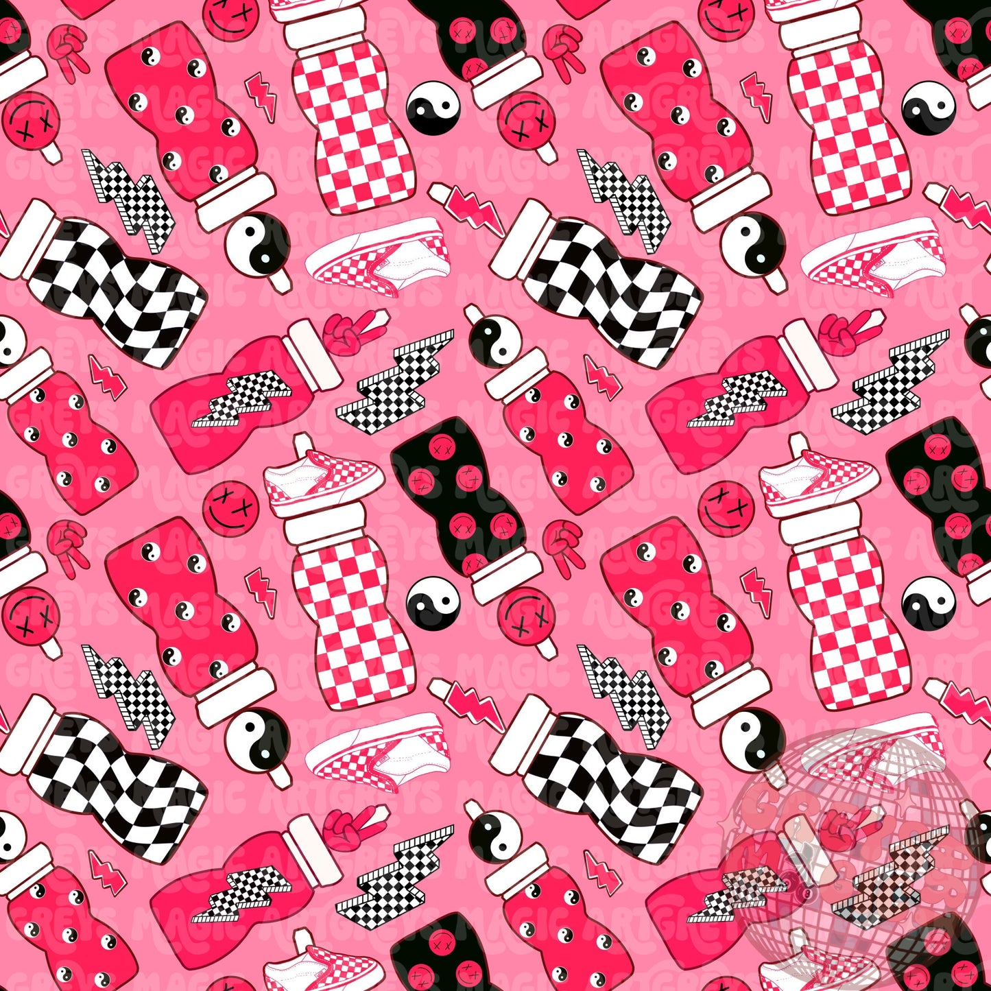 Pink Retro Juice Seamless File