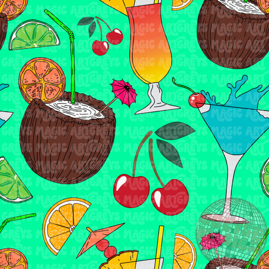 Beach Drinks Seamless File