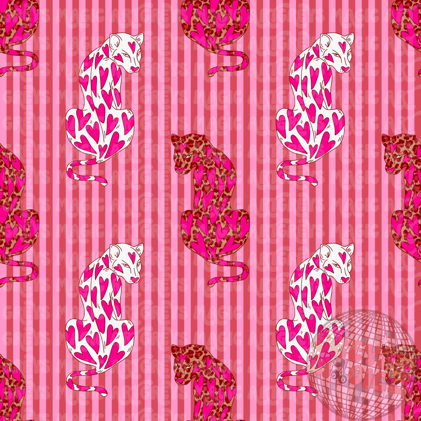 Vday Cheetah Stripes Seamless File