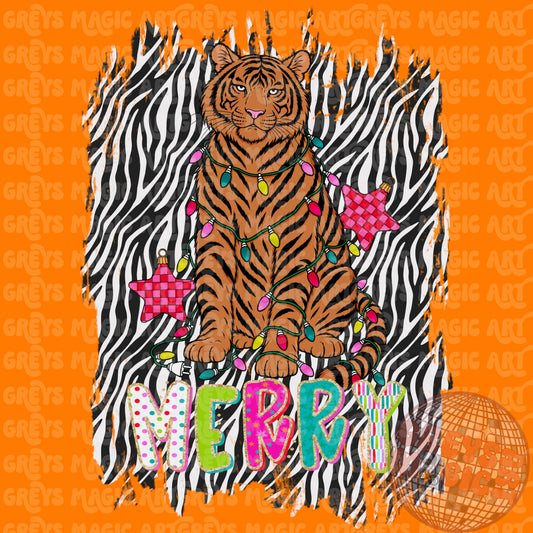 Merry Tiger PNG