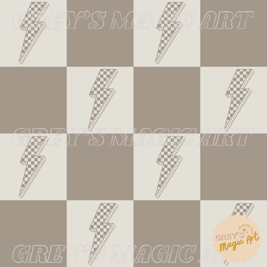 Neutral Checkered Lightening