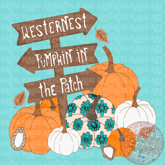 Westernest Pumpkin In The Patch PNG