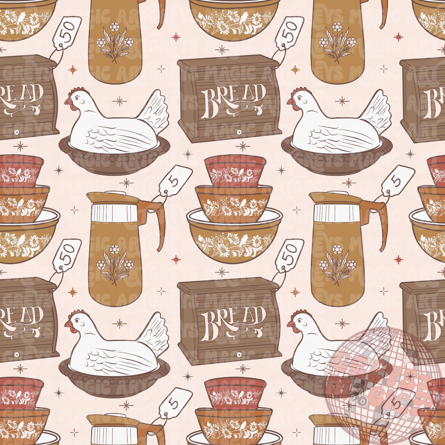 Neutral Vintage Thrifting Seamless File