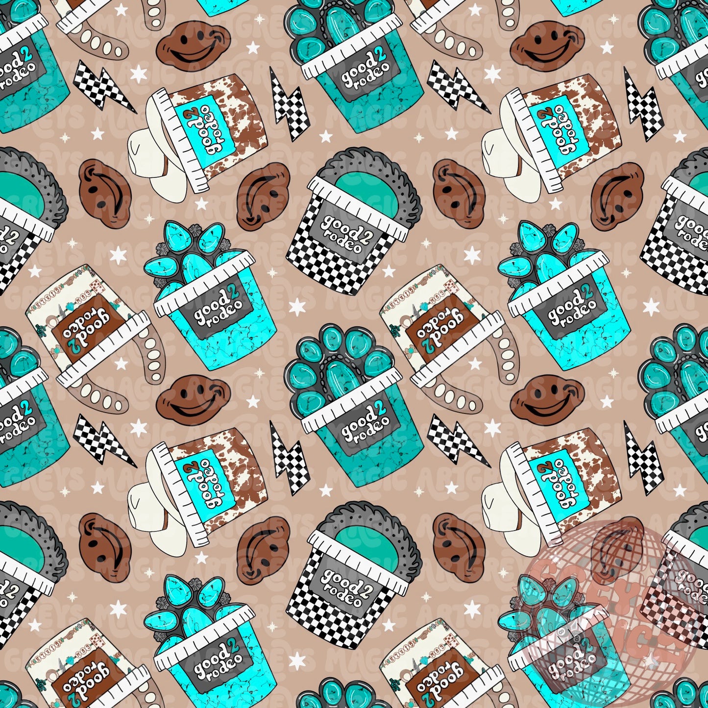 Good 2 Rodeo Snacks Seamless File
