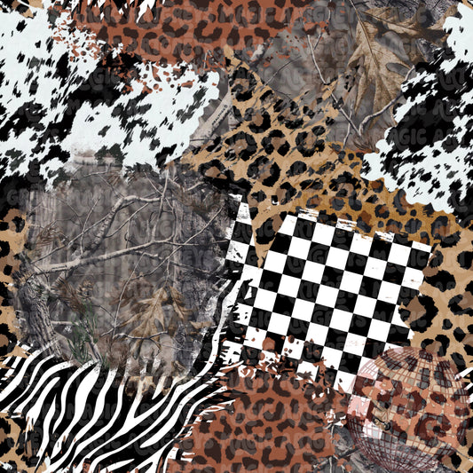 Camo Zebra Cheetah Checkered Cowprint Seamless File