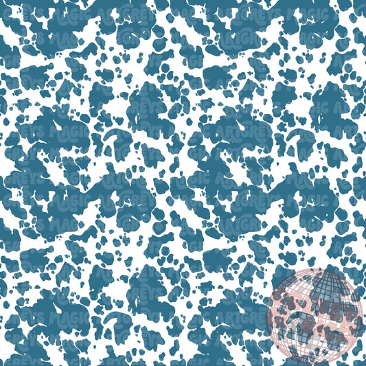 Navy Blue Cowprint Coord Seamless File