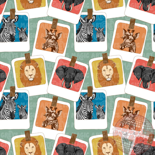 Zoo Animal Pictures Seamless File