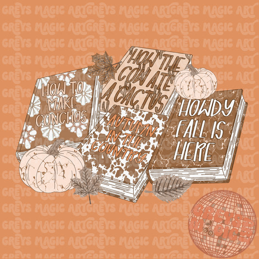 Western Fall Books PNG