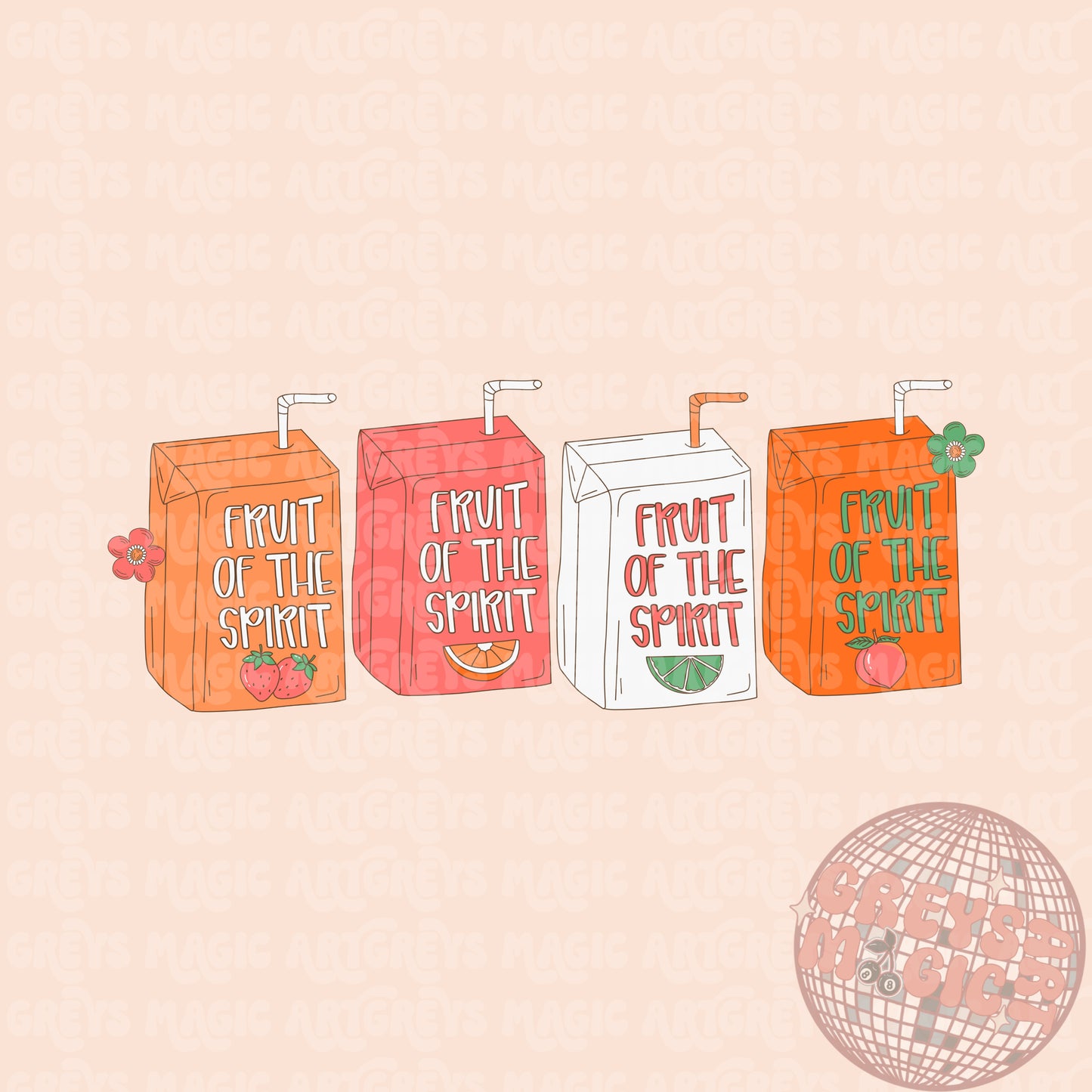 Girl Fruit Of The Spirit Juice Box PNG