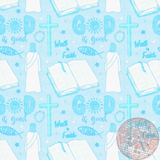Blue God Is Good Seamless File