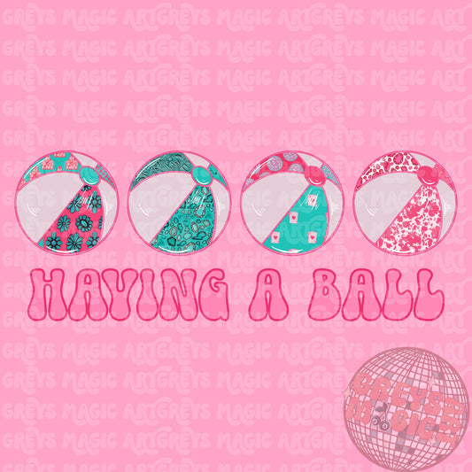 Girls Having A Ball PNG