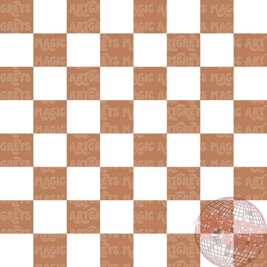 Fall Caramel Checkered Seamless File